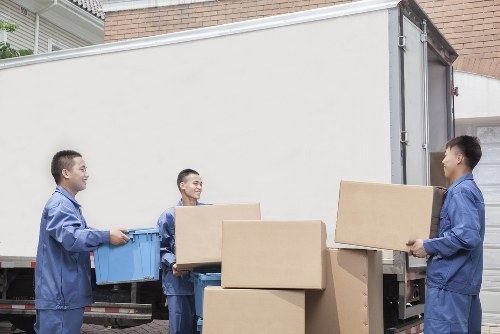 Careful loading of household furniture for a local Ilford move