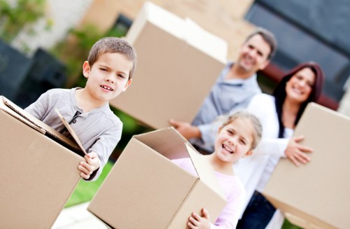 Careful packing and transport of office IT equipment during an Ilford move