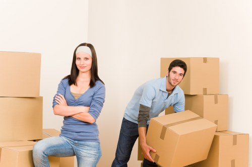A local packing service organising moving boxes for an Ilford property