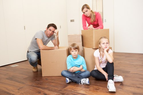Commercial removals service helping a company relocate in Ilford